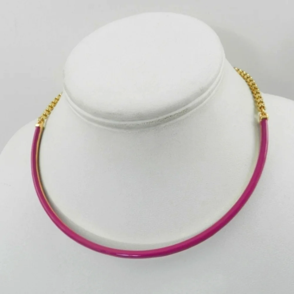 Girls Pink Choker Necklace with Extender